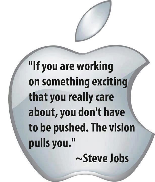 Quote on the power of vision by Steve JobsDont Give Up World | Dont ...