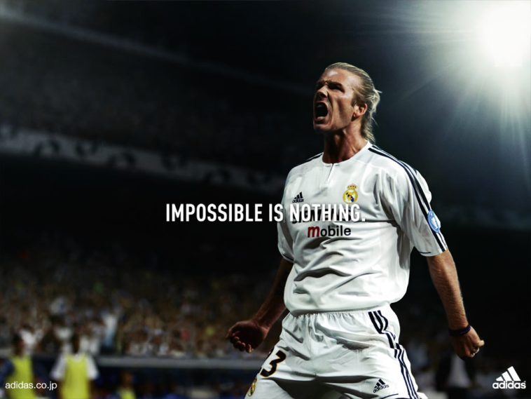Motivational Wallpapers Adidas Impossible is nothing David Bekham  Dont  Give Up World