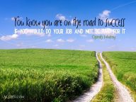 Motivational wallpaper on Success : You know you are on the road to ...