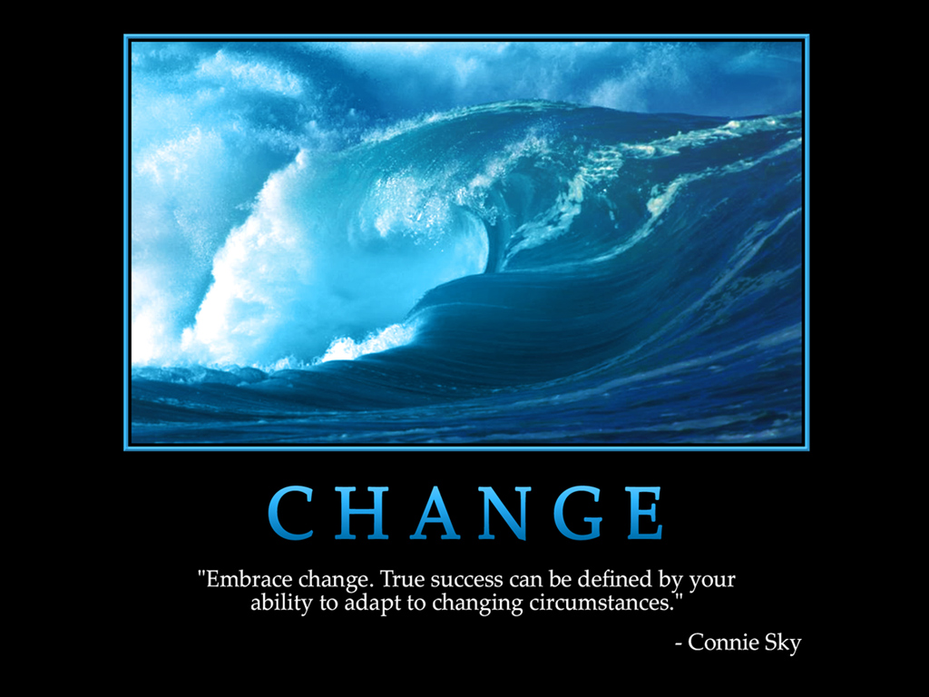 Motivational Wallpaper On Change : Embrace Change True Success - Dont