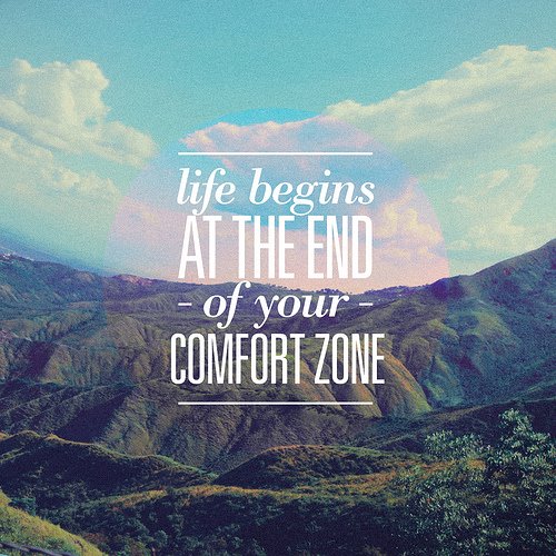 Life Begins at The End Of Your Comfort Zone Wallpaper