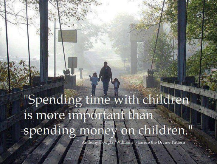 Quote on spending time with children by Anthony Douglas - Dont Give Up