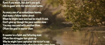 Don't Quit Motivational wallpaper With poem - Dont Give Up World