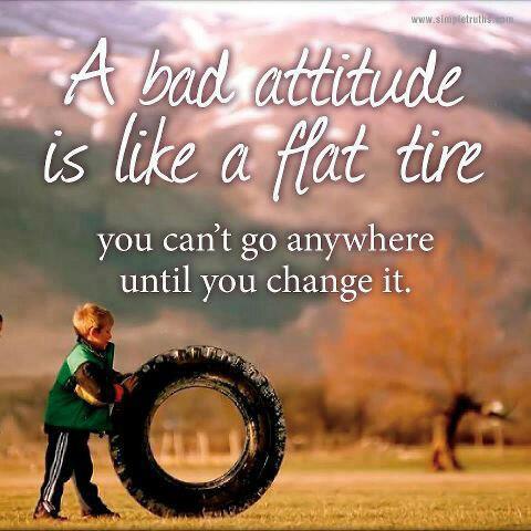Motivational Wallpaper Quote on Attitude: A Bad attitude is like