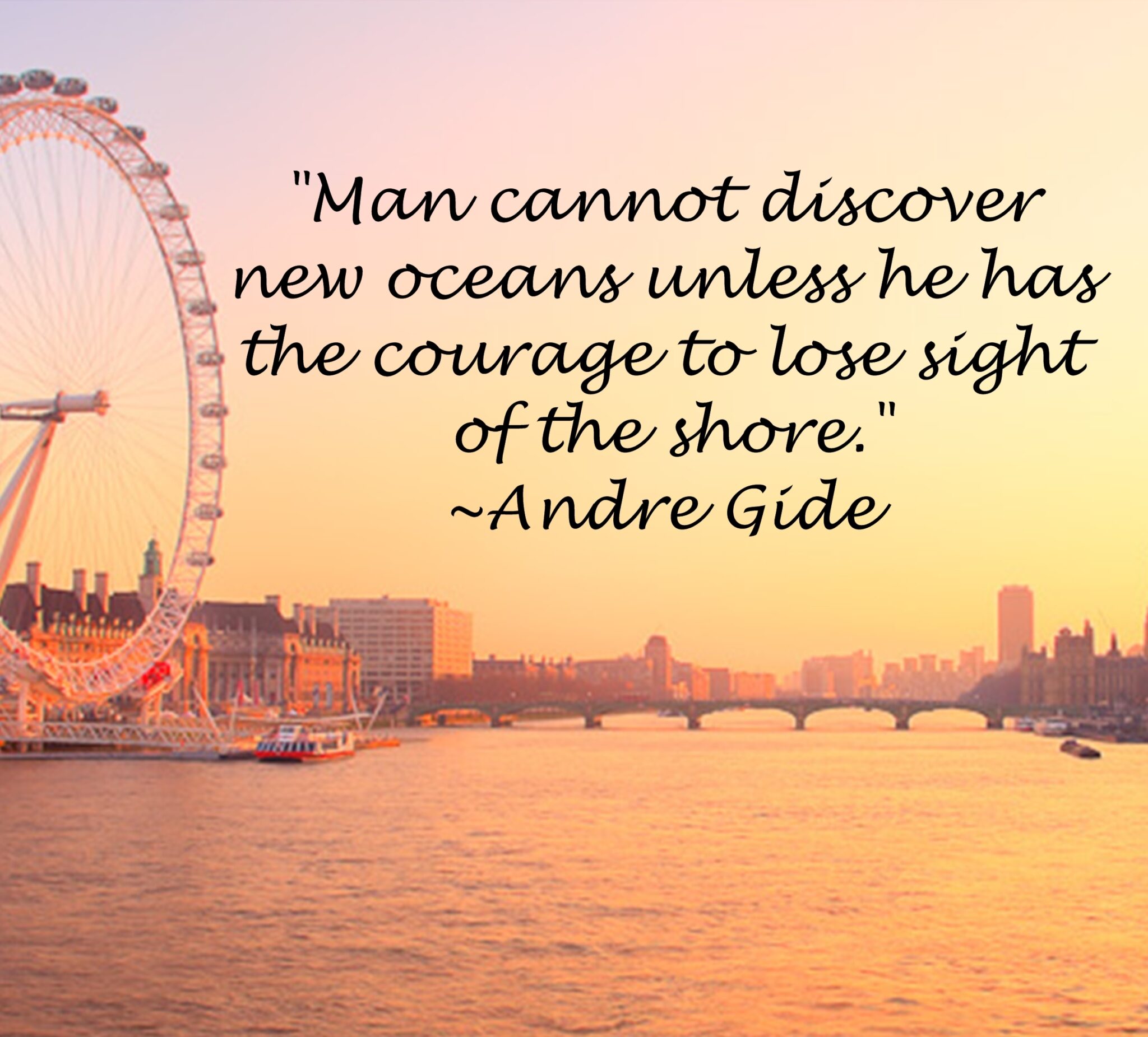 Inspirational Wallpaper Quote By Andre Gide on Courage