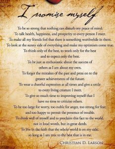 Motivational Poem I promise by Christian D Larson - Dont Give Up World