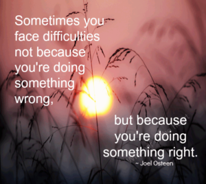 Motivational Wallpaper on Difficulties: Sometimes you face difficulties not because you're doing