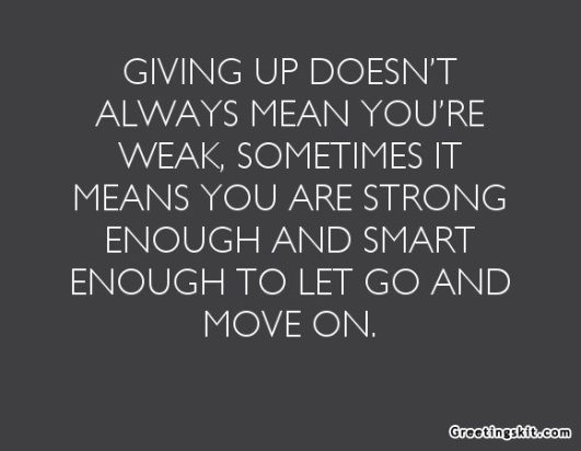 Motivational Wallpaper on Strength: Giving up doesn't always mean you ...