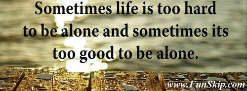 Life Inspirational Timeline Cover: Sometimes life is too 
