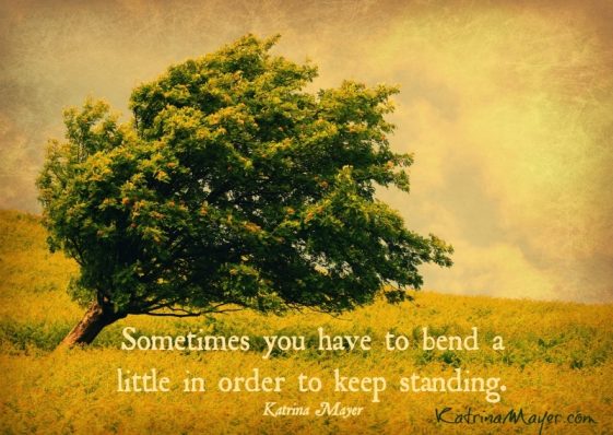 Motivational Wallpaper on Circumstances: Sometimes you have to bend ...