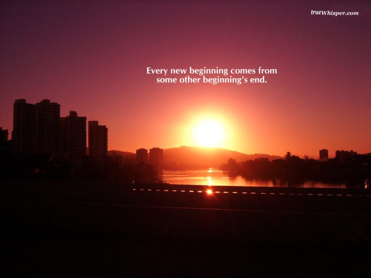 Every end is a new beginning  Quote backgrounds Wallpaper iphone quotes  Iphone background quote