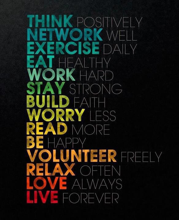 Motivational Wallpaper on Steps to Success: Think positively network