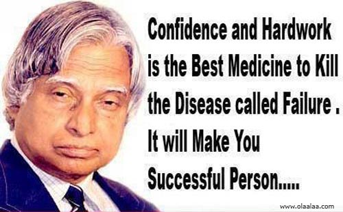 Wallpaper on Success with Quote by APJ Abdul Kalam
