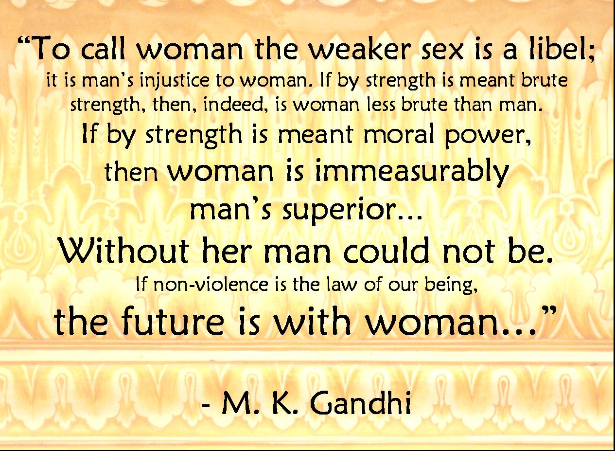 Mahatma Gandhi Wallpaper On Woman Empowerment Dont