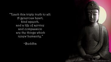 WALLPAPER WITH POSITIVE QUOTE BY LORD BUDDHA: TRIPLE TRUTH FOR ALL ...