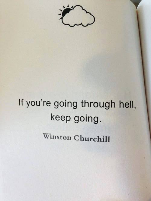 WALLPAPER WITH QUOTE BY WINSTON CHURCHILL : KEEP GOING - Dont Give Up World
