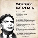 Most inspirational words by Ratan Tata