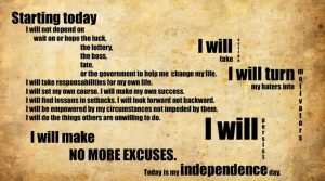 Motivation Quote on I Will