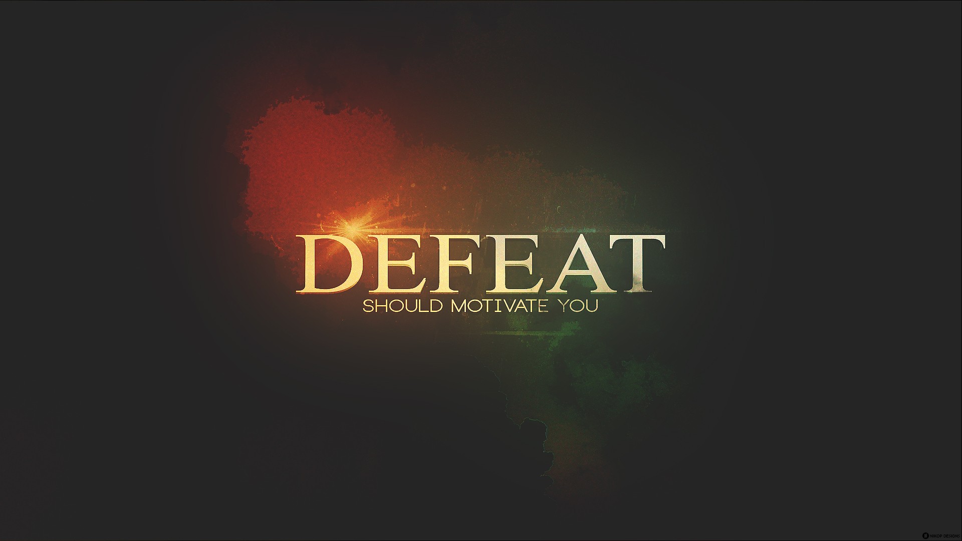 Motivation Wallpaper on Defeat