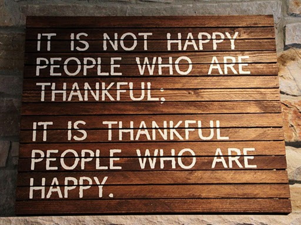 Motivational Wallpaper on Be Thankful