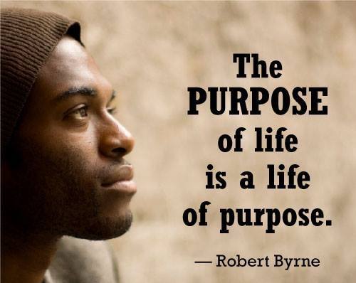 Robert Byrne Quote The purpose of Life is a life of Purpose - Dont Give Up  World