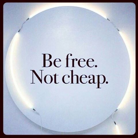 Introspective Quote Be Free . Not Cheap