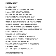 INTROSPECTIVE POEM PRETTY UGLY - Dont Give Up World