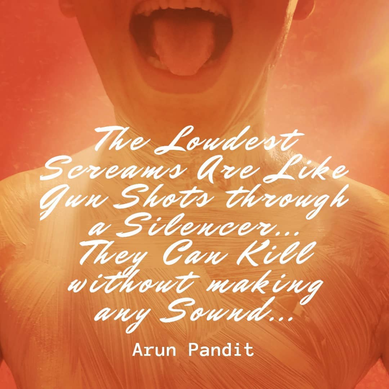 Quote On Mental Health And Silence By Arun Pandit