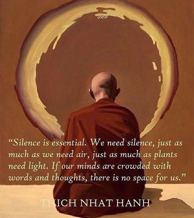 QUOTE ON SILENCE BY THICH NHAT HANH - DONTGIVEUPWORLD