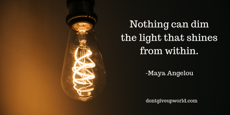 This is One of Maya Angelou's Best Quote on 'The Light', that too with an amazing free wallpaper.