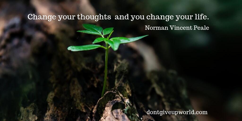 Quote on change by Norman Vincent Peale - Dont Give Up World