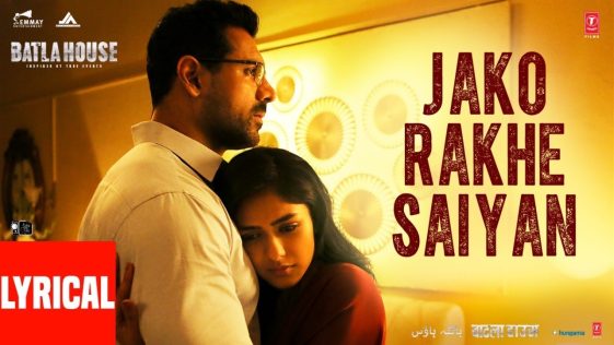 This is the image of John Abraham and Mrunal Thakur. A scene from the bollywood movie Batla House