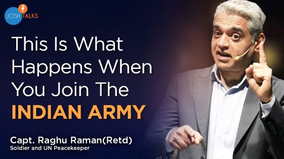 The image contains the photo of Captain Raghu Raman