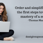 The image contain the quote on mastery by Thomas Mann