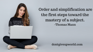 The image contain the quote on mastery by Thomas Mann