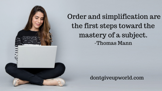 The image contain the quote on mastery by Thomas Mann