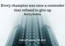 This is one of Rocky Balboa's Most Inspirational Quote on 'The Champions', that too with free wallpaper. Enjoy and Motivate yourself.