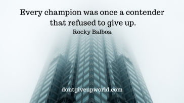 This is one of Rocky Balboa's Most Inspirational Quote on 'The Champions', that too with free wallpaper. Enjoy and Motivate yourself.