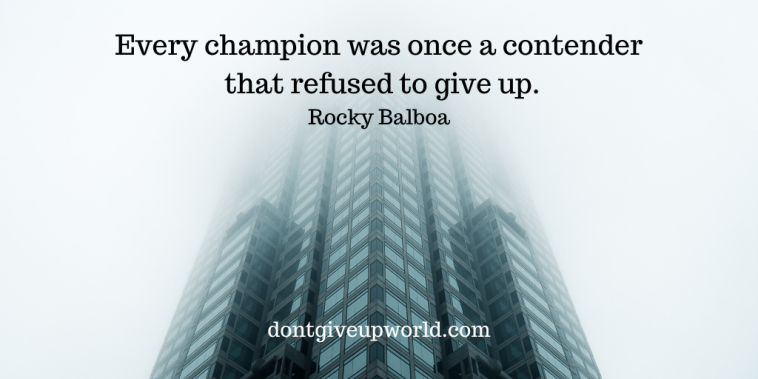 This is one of Rocky Balboa's Most Inspirational Quote on 'The Champions', that too with free wallpaper. Enjoy and Motivate yourself.