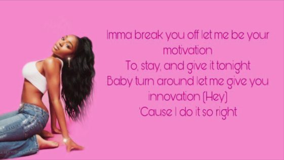 This is one of Normani's Most Inspirational Song named 'Motivation', that too with free lyrics. Enjoy and Motivate yourself.