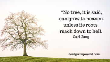 This is one of Carl Jung's Most Inspirational Quote on 'A Tree', that too with free wallpaper. Enjoy and Motivate yourself.