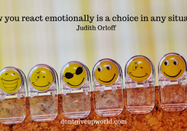 This is one of Judith Orloff's Most Inspirational Quote on 'Reacting Emotionally', that too with free wallpaper. Enjoy and Motivate yourself.
