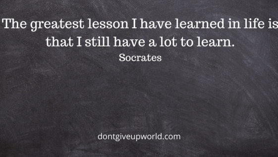 Motivational Quote on The Great Lesson by Socrates