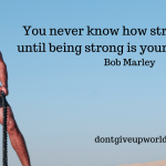 Quote by Bob Marley | Being Strong only choice