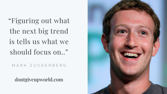 Motivational Quote on Focus by Mark Zuckerberg