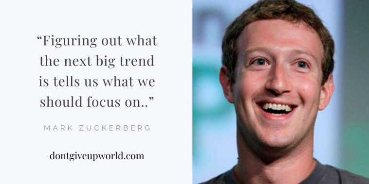 Motivational Quote on Focus by Mark Zuckerberg