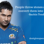 Quote on Milestone by Sachin Tendulkar