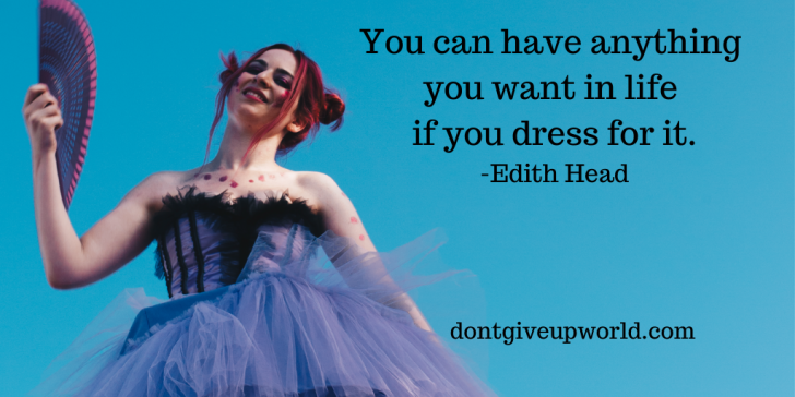 Quote on Hard Work by Edith Head - Dont Give Up World