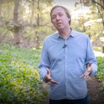 This image containg the photo of Ted speaker Rivett carnac wearing blue shirt