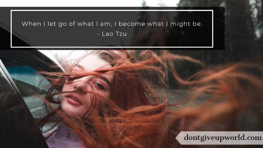 10 Motivational Quotes by Lao Tzu
Girl's hair flowing out of car window.
wallpaper with quote.